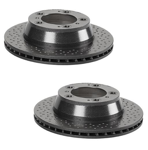 Porsche Brakes Kit - Pads & Rotors Front and Rear (318mm/299mm) (Low-Met) 99761275900 - Brembo 1590129KIT